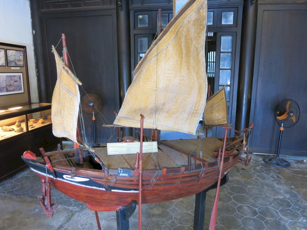 Model of a trading vessel